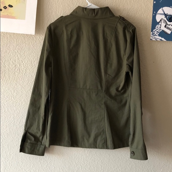 {Chelsea & Violet} -Size M- Green Army Jacket - Picture 5 of 5